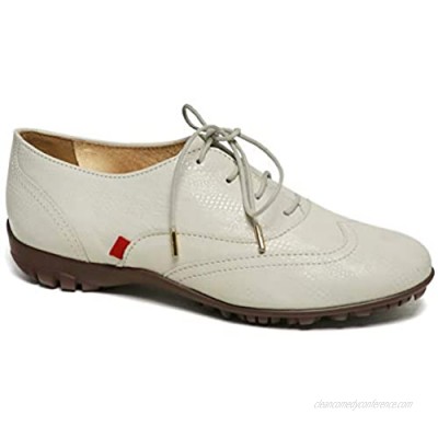 MARC JOSEPH NEW YORK Women's Leather Made in Brazil Lavceup with Wingtip Detail Golf Shoe