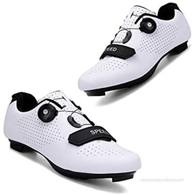 Etaclover Mens or Womens Road Bike Cycling Shoes Compatible SPD Lock Cleats Riding Shoe Indoor/Outdoor Lock Pedal Bike Shoes