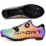 SEYMEZLIWE New 2021 Womens Road Bike Cycling Shoes Exercise Cycling Shoes Compatible SPD Lock Riding Shoe Indoor/Outdoor
