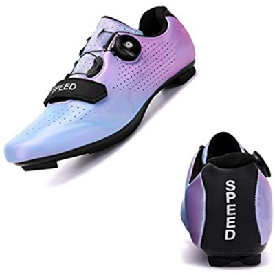 SEYMEZLIWE Womens Road Bike Cycling Shoes Exercise Cycling Shoes Compatible SPD Lock Riding Shoe Indoor/Outdoor