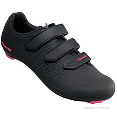 Vibrelli Womens Peloton Cycling Shoes - Indoor Spin Exercise Road Bike Shoes - Compatible with All Cleats - Look Delta  Shimano SPD  ARC - Ladies Cycle Shoes - Cleats Not Included
