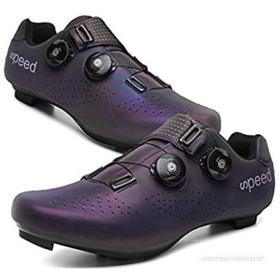Yutoey Mens or Womens 2021 Road Bike Cycling Shoes Compatible Cleats Lock SPD/SPD-SL Indoor/Outdoor Exercise Pedal Bike Shoes