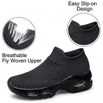 YHOON Women's Walking Shoes Slip-on - Sock Sneakers Ladies Nursing Work Air Cushion Mesh Casual Running Jogging Shoes