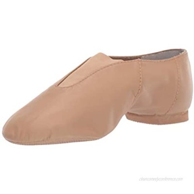 Bloch Dance Women's Super Jazz Leather and Elastic Slip On Jazz Shoe