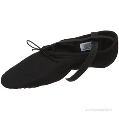 Bloch Women's Pump Split Sole Canvas Ballet Shoe/Slipper Dance  Black  3.5