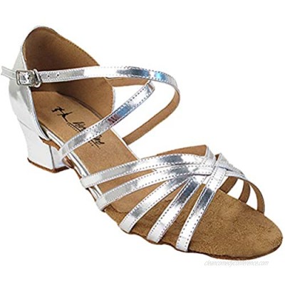 Women's Ballroom Dance Shoes Salsa Latin Practice Shoes 1670cEB Comfortable-Very Fine 1.5" [Bundle of 5]