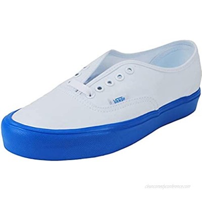Vans Unisex Shoes Authentic Lite (Pop Sole) White/Blue Fashion Skate Sneakers