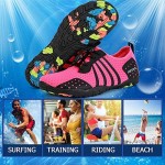 hiitave Mens Womens Aqua Beach Water Shoes Quick Dry Barefoot Swim Socks for Surf Pool River Walking Diving Water Sports