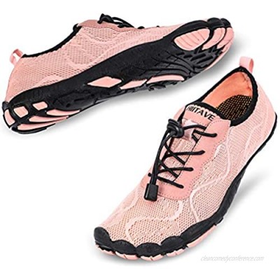 hiitave Womens Water Shoes Quick Dry Barefoot for Swim Diving Surf Aqua Sports Pool Beach Walking Yoga