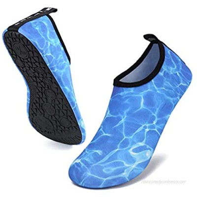 UBFEN Mens Womens Water Shoes Aqua Socks Quick Dry Barefoot Shoes for Yoga Swim Surf Pool Beach Walking Exercise