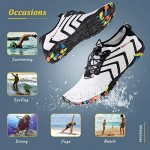 Water Shoes Mens Womens Beach Swim Shoes Quick-Dry Aqua Socks Pool Shoes for Surf Yoga Water Aerobics