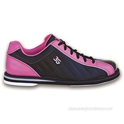 3G Women's Kicks Bowling Shoes (6 M US  Black/Pink)