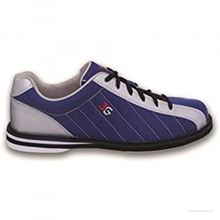 900 Global 3G Mens Kicks Bowling Shoes- Navy/Silver (5 M US Navy/Silver)