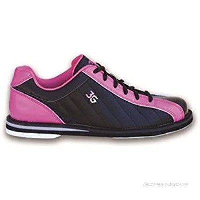 Bowlerstore Products 3G Ladies Kicks Bowling Shoes- Black/Pink (8 M US  Black/Pink)