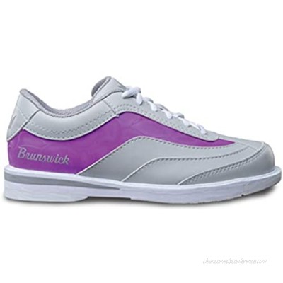 Brunswick Bowling Products Ladies Intrigue Bowling Shoes- M US  Grey/Purple  6