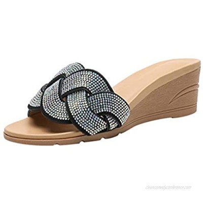 VonVonCo Wedges Sandals for Women Summer Elegant Platform Cross Sexy Comfortable Flip Flop Slippers Sandals Shoes