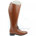 Hispar Women Ladies Victory Leather English Field Boots Horse Back Riding Equestrian Tan