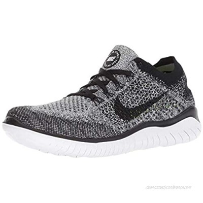 Nike Womens Free RN Flyknit 2018 Running Athletic (6  Black/Anthracite)