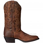 Laredo Womens Maddie Round Toe Western Cowboy Boots Mid Calf Low Heel 1-2 - Black