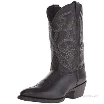 Laredo Womens Maddie Round Toe Western Cowboy Dress Boots Mid Calf Low Heel 1-2" - Brown