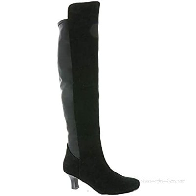 ARRAY Womens Adele Suede Closed Toe Over Knee Fashion Boots 
