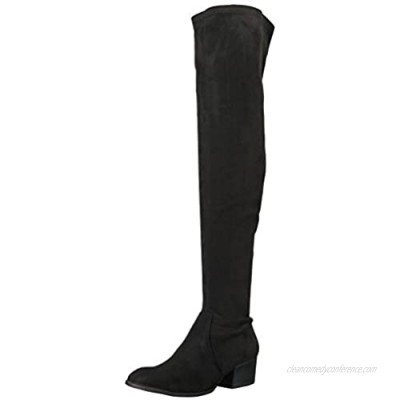 Kenneth Cole New York Women's Adelynn Over The Knee Boot Low Heel Stretch Engineer