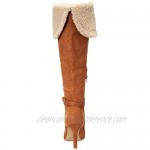 Rialto Women's Clea Almond/Suedette/Sherpa size 11 Over-the-Knee Boot