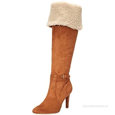 Rialto Women's Clea Almond/Suedette/Sherpa Size 6.5 Over-The-Knee Boot