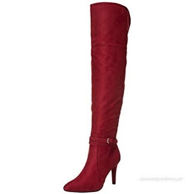Rialto Women's Clea Size 7.5 Over-The-Knee Boot  Vino/Suedette/Eprint