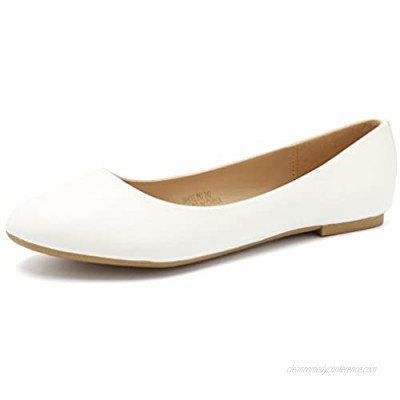 CIOR Women Ballet Flats Classy Simple Casual Slip-on Comfort Walking Shoes
