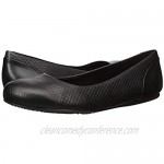 SoftWalk Women's Sonoma Ballet Flat Black Snake 7.5