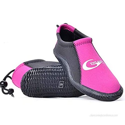 Outdoor Portable Low-cut Vulcanized Diving Shoes Comfortable Non-slip Wading Upstream Shoes Diving Shoes Snorkeling Shoes Drifting Amphibious Quick-drying Non-slip Swimming Men And Women Pink US4.5-US