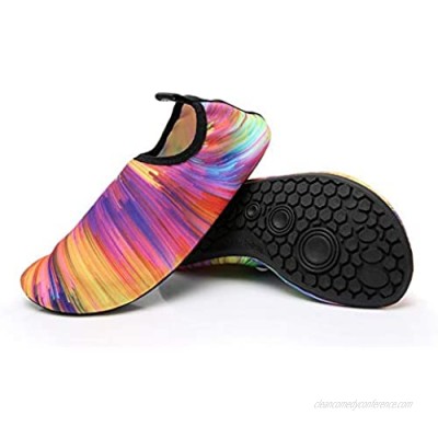 Yangmani Color Swimming Shoes Snorkeling Upstream Dance Yoga Men and Women Surfing Beach Water Shoes Skin Quick-Drying Drainage Breathable Soft and Light Couple Outdoor Sports Anti-Piercing