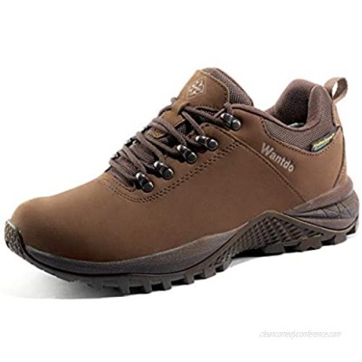 Wantdo Women's Waterproof Hiking Shoe Hydroguard Hiking Boots for Outdoor Trekking Backpacking Mountaineering