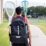Athletico Lacrosse Bag - Extra Large Lacrosse Backpack - Holds All Lacrosse or Field Hockey Equipment - Two Stick Holders and Separate Cleats Compartment