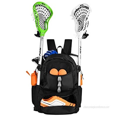 ERANT Lacrosse Bag Backpack – Lacrosse Bags for Boys – Girls Lacrosse Backpack with Stick Holder – Lacrosse Bags for Girls – Field Hockey Bags – Lacrosse Stick Bag – Lax Backpack – Lacrosse Bag Youth