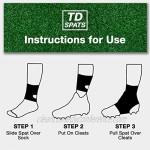TD Spats Football Cleat Covers - Premium Wraps for Cleats | For Football Soccer Field Hockey or Turf
