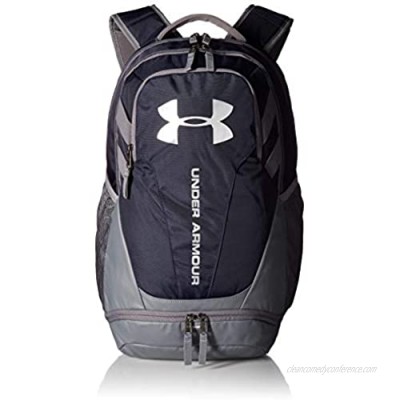 Under Armour Hustle 3.0 Backpack  Midnight Navy (410)/Silver  One Size Fits All
