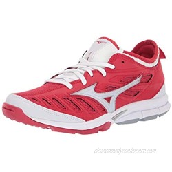 Mizuno Women's Players Trainer 2 Fastpitch Turf Softball Shoe  Red/White  5 B US