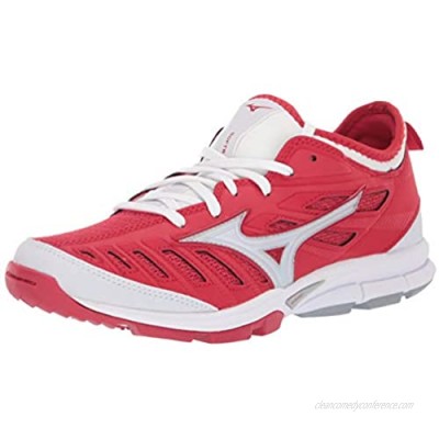 Mizuno Women's Players Trainer 2 Fastpitch Turf Softball Shoe  Red/White  8 B US