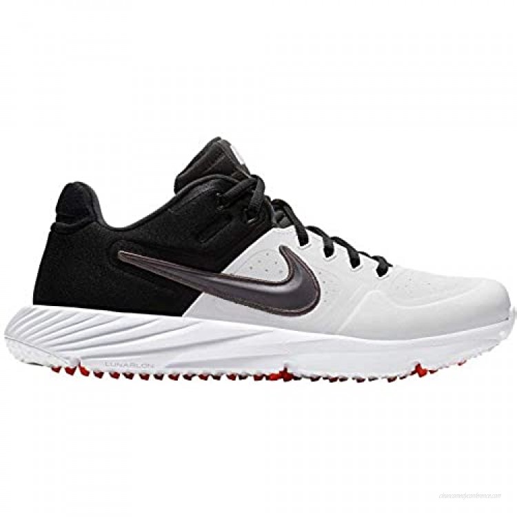Nike Womens Alpha Huarache Elite 2 Turf Softball Cleats (White/Grey 9.5 M (US))