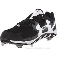 UA Under Armour Spine Glyde ST Cleats Womens Black/White - New