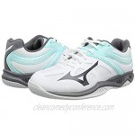 Mizuno Women's Volleyball Shoes White Wht Dshadow Aruba Blue 85